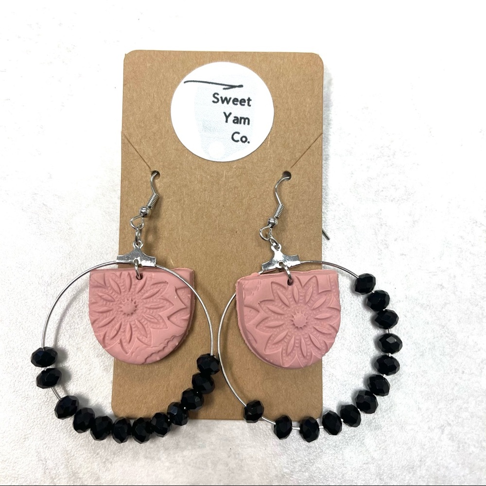 Handmade Clay Earrings 🌔✨